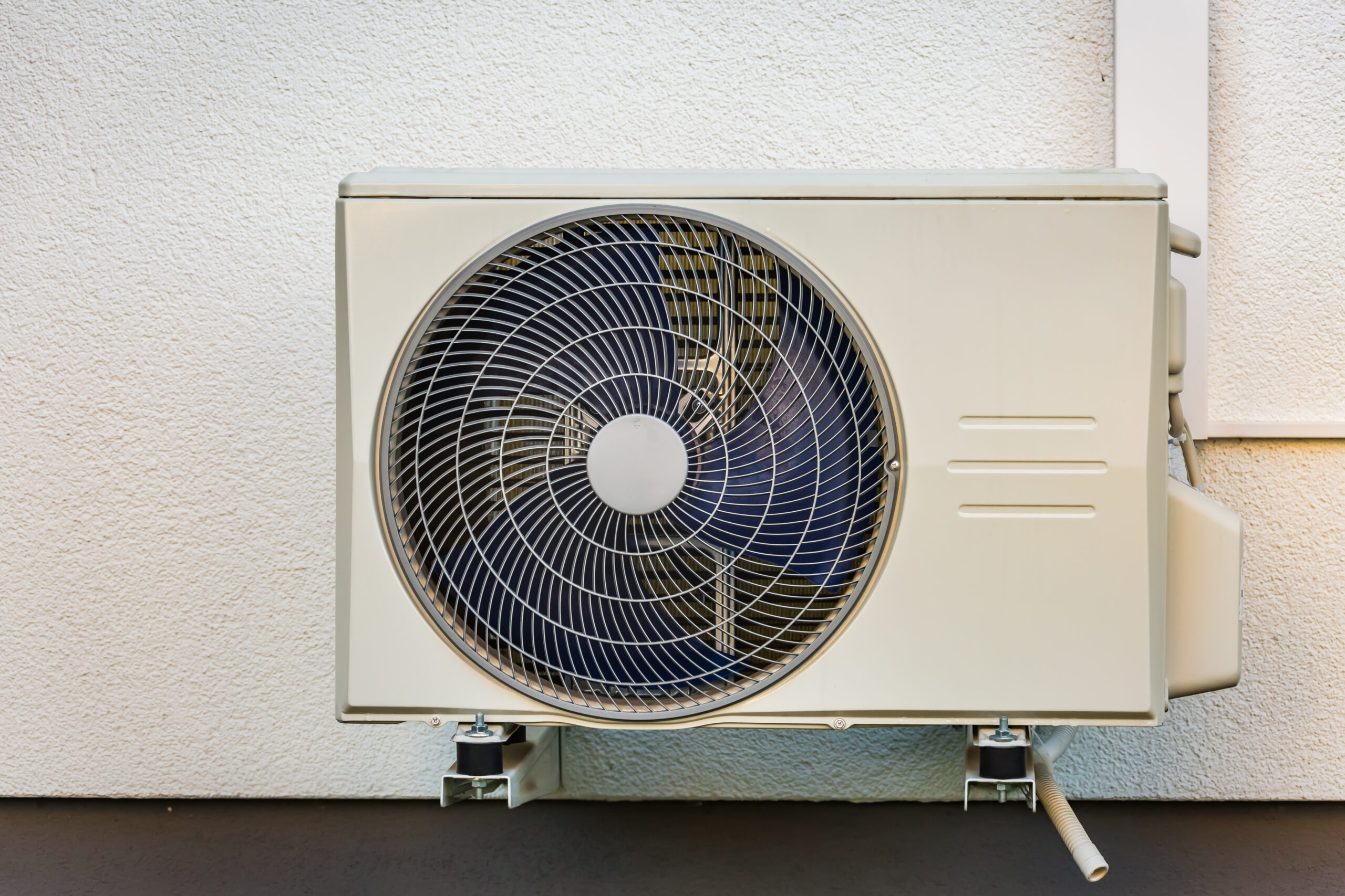 Modern air conditioning unit in a Birmingham home